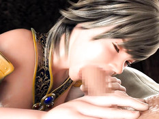 3D девушка отсосала здоровый член и вставила его в бритую пизду