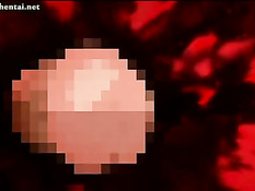 Мужик засадил в аниме девушку свой большой хуй и залил спермой