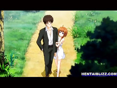 Симпатичную хентай девку в поле отодрали раком и залили спермой