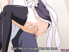 Молодой человек отлизал киску и отодрал рыжую хентай горничную