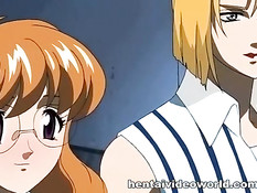 Три хентай девушки по приказу господина занимаются лесби сексом