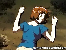 Три хентай девушки по приказу господина занимаются лесби сексом