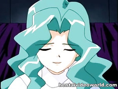 Развратные хентай девчонки отсасывают член молодому очкарику