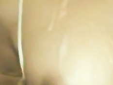 Парнишка дрочит член и заливает спермой сиськи своей подружки