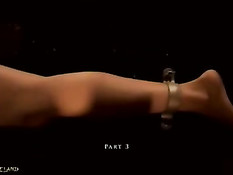 Блондинку Cayenne Klein подвесили на верёвках и отъебали в рот