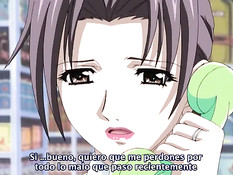 Сисястая хентай девушка разбудила парня и трахнулась на кровати