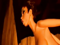 Разные монстры занимаются сексом с сиськастой хентай девчонкой