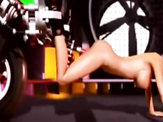 Разные монстры занимаются сексом с сиськастой хентай девчонкой