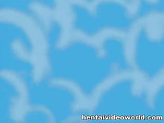 Аниме девчонка с красными волосами занимается сексом с рыцарем