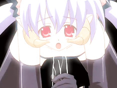 Аниме девушка с крыльями закинула паренька на дерево и отсосала