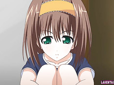 Паренёк дал отсосать хентай девчонке и засадил в неё свой пенис