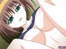 Паренёк дал отсосать хентай девчонке и засадил в неё свой пенис