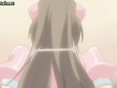 Парень в душе засадил свой член грудастой хентай девушке в попу