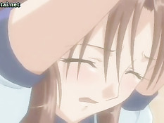 Парень в душе засадил свой член грудастой хентай девушке в попу