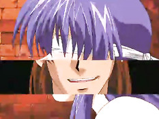 Мужчины жёстко оттрахали раком двух сиськастых хентай девчонок