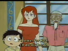 Рыжая хентай девчонка плавала с парнем в бассейне и трахалась