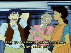 Рыжая хентай девчонка плавала с парнем в бассейне и трахалась