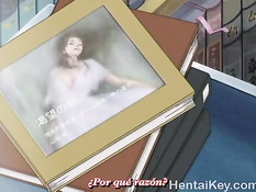 Связанная аниме девушка в лаборатории подверглась секс насилию