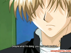 Парнишка повалил хентай девчонку на пол и засадил член в киску