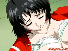 Парнишка повалил хентай девчонку на пол и засадил член в киску