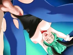 Сиськастых аниме девчонок трахают и заливают потоками спермы