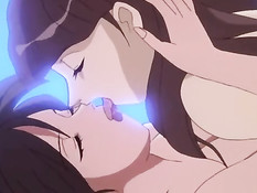 Хентай лесбиянки купаются в реке и занимаются сексом на берегу