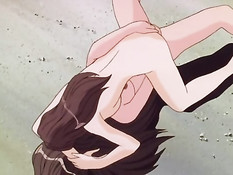 Хентай лесбиянки купаются в реке и занимаются сексом на берегу