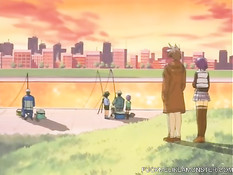 Парень дал отсосать член сисястой хентай девке и оттрахал сверху