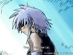 Красивая хентай блондиночка мастурбирует киску на полу в ванной