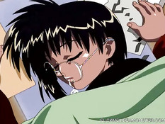 Красивая хентай блондиночка мастурбирует киску на полу в ванной