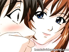 Пацан возбудился подглядывая за сексом хентай девушки и парня