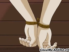 Мужчина оттрахал на скамейке в парке связанную хентай девчонку