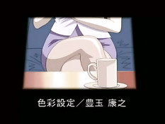 Парень облизал грудь сисястой хентай брюнетке и дал пососать хуй