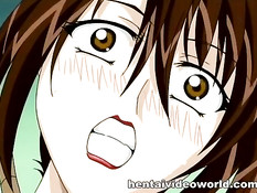 Парни в масках связали хентай девку и руками довели до оргазма