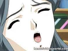 Парнишка на кухне в булочной оттрахал молодую хентай повариху