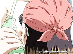 Парнишка на кухне в булочной оттрахал молодую хентай повариху