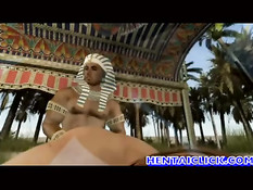 Гей из древнего Египта в 3D ролике трахает любовника на корабле