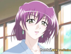 Молоко вытекает из сосков хентай девушки во время секса с парнем