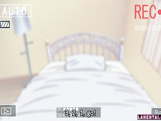 Аниме девка с розовыми волосами на кровати отсасывает в позе 69