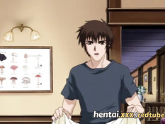 Заключённая хентай девушка с кляпом во рту подверглась насилию