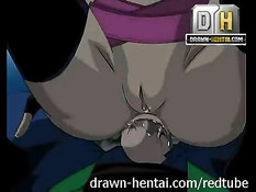 Аниме женщина отсасывает парню ночью на природе и даёт в анус