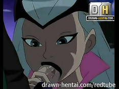 Аниме женщина отсасывает парню ночью на природе и даёт в анус