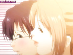 Парень отлизывает киски и ебётся с тремя сисястыми хентай девками