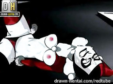 После отсоса Бэтмен отъебал и залил спермой злодейку Харли Квинн