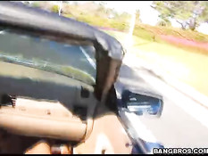 Снял на пляже и отодрал в киску сисястую мулатку Ashlee Cleveland