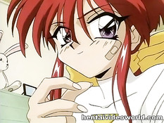 Парнишка занимается сексом с двумя влюблёнными аниме девками