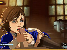 Полуголая аниме девка села на мужика и вставила в киску его член