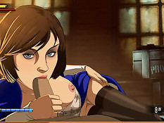 Полуголая аниме девка села на мужика и вставила в киску его член