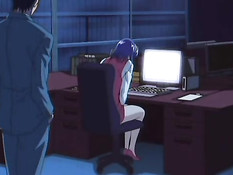 Похотливый босс трахает в кабинете грудастую сотрудницу в очках