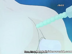 Обнажённую хентай девку под водой в море оттрахали вибратором